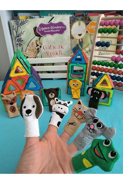 TOYFEST Finger Puppet Drama Game Activity Set of 10 - Animals