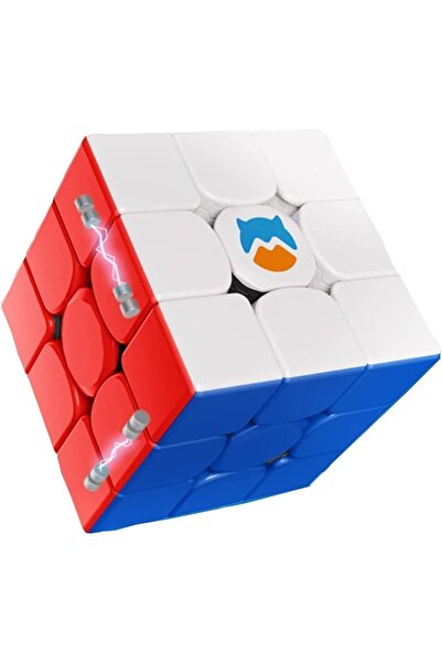 Beyaz At Profesyonel Gan Monster Go 3x3 Mıknatıslı Yapay Zekalı Küp Puzzle