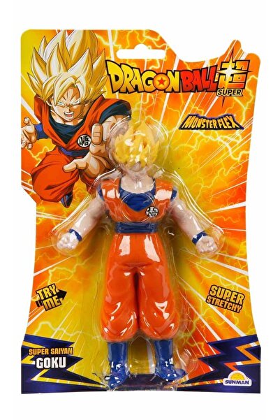 TOYFEST Monster Flex Dragon Ball Stretch Soft Extending Elastic Figure 15 cm - Super Saiyan Goku