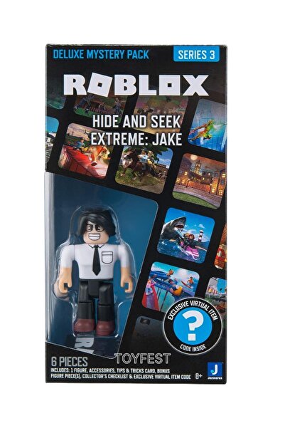TOYFEST ROBLOX Deluxe Mystery Pack Series 3 Hide and Seek Extreme : Jake - 9 cm Online Game with Code