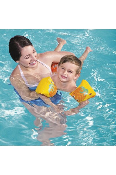 TOYFEST أكمام سباحة للأطفال على شكل أناناس بحمام سباحة - (من 3 إلى 6 سنوات)