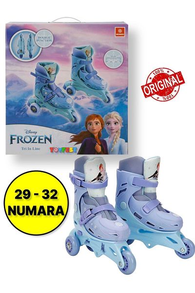 TOYFEST Frozen Inline 3 Wheel Skate - Adjustable for Size (29 - 32)