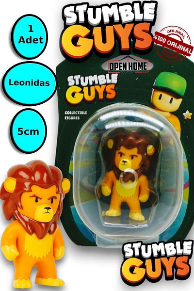 TOYFEST قطعة واحدة من Stumble Guys Leonidas - 5 سم شخصية فردية