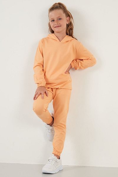 Lela Hooded 100% Cotton Kids Suit with Pockets Unisex Kids Suit 5922021
