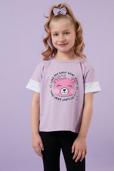 Lela Tricou Imprimat Bumbac Decolteu Creuț Tricou Fetă 6211038