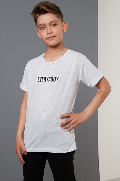 Lela Tricou din bumbac cu decolteu ras cu imprimeu Tricou pentru baieti 6211016