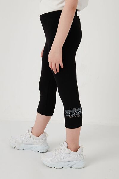 Lela Cotton Crew Neck Short Sleeve Tights Top and Bottom Set Girl's SET6212007