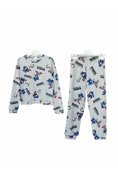 Dage Kids Sonic Patterned Top and Bottom Set for Boy