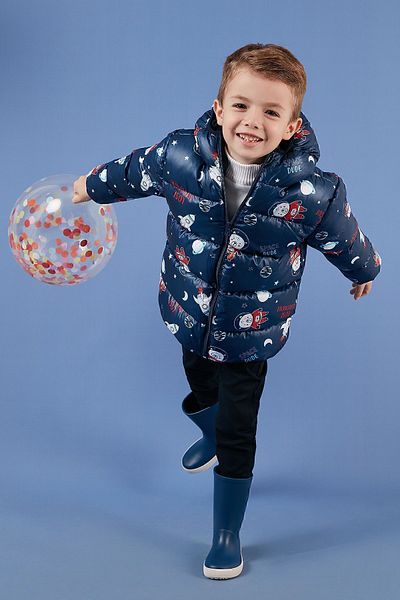 Lela Extra Padded Soft Fleece Hooded Puffer Coat Boys' Coat 5763006