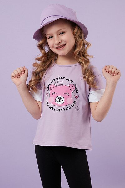 Lela Tricou Imprimat Bumbac Decolteu Creuț Tricou Fetă 6211038
