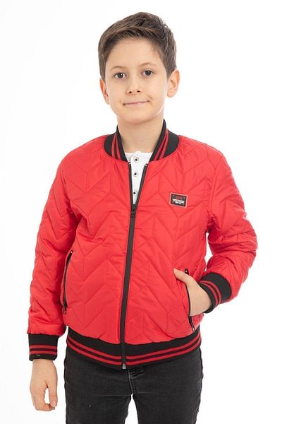 Firststops Boy's College Collar Lined Water and Windproof Zippered Pocket Jacket