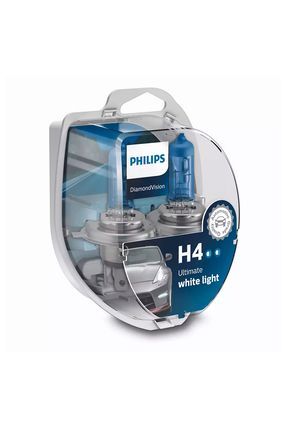 Philips H4 Diamond Vision Ultra Beyaz I k 5000k