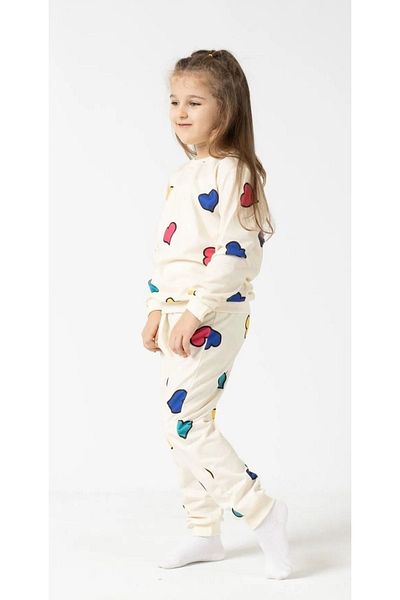 BUUFUU Heart Printed Girl's Seasonal Set of 2