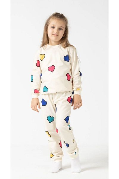 BUUFUU Heart Printed Girl's Seasonal Set of 2