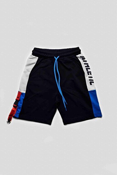 Cloise Boy's Black Shorts with Clips