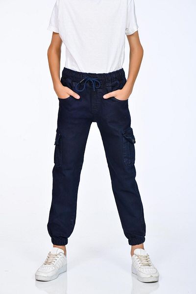 MORE KIDS Men's Linen Trousers - Cargo Pocket