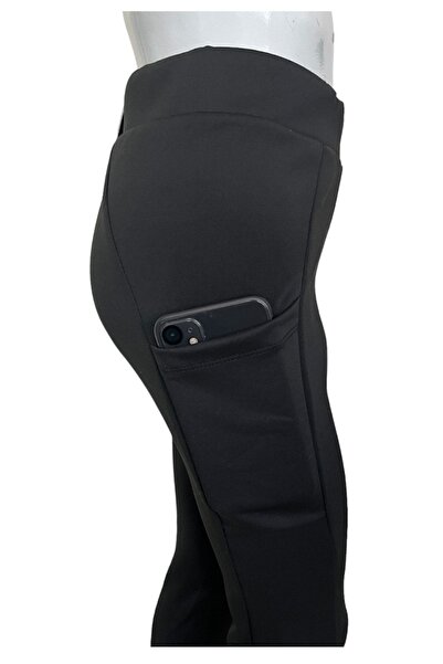 Cloise Çocuk Kız Siyah Cepli Kapri Tayt