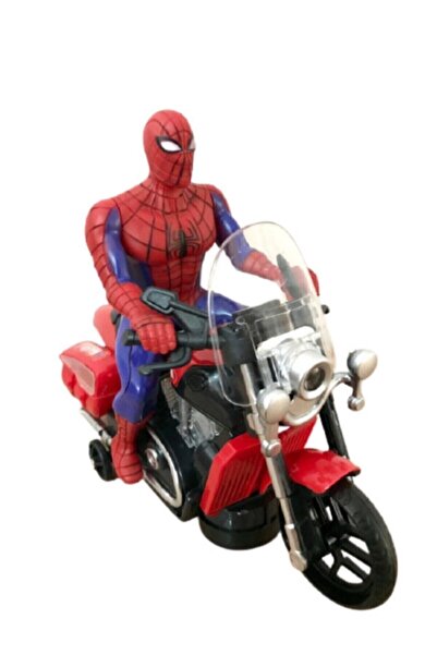 Mia Spiderman Pilli Işıklı Motorlu Örümcek Adam