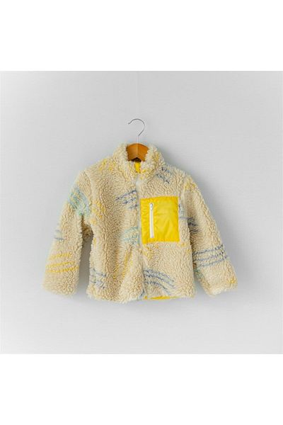 Mama Yoyo Baby&Kids Faux Fur Children's Coat - Striped Pattern