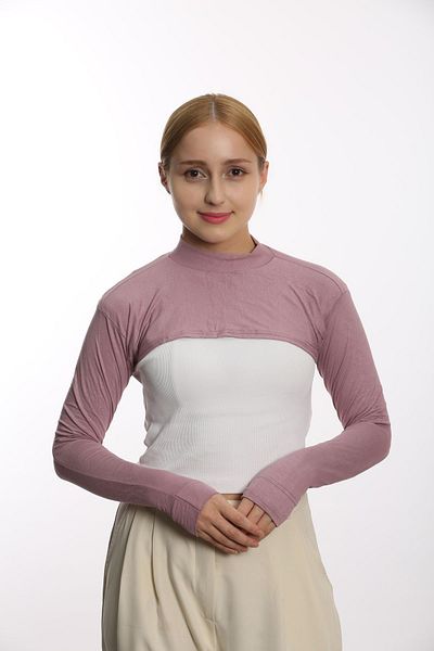 Modamelita Guler pentru gât Manecă Guler Crop