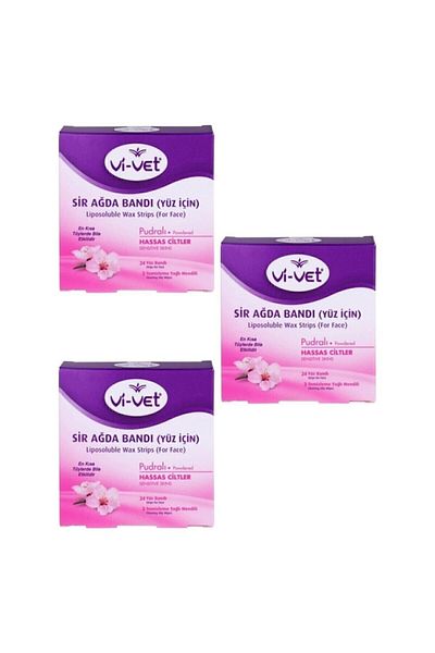 Vi-vet VIVET CIRCUS MOUTH BAND WITH POWDER FOR FACIAL x 3 PIECES