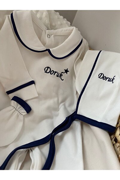 VolleM İsimli Yenidoğan Hastane Çıkışı 3'lü Tulum Set