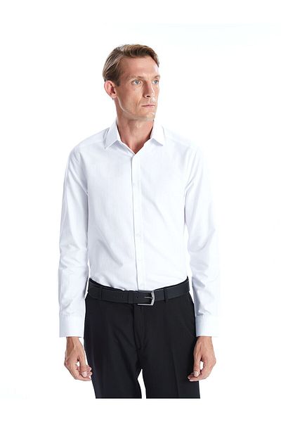 LC Waikiki Ανδρικό πουκάμισο Poplin - Μακρυμάνικο, Slim Fit
