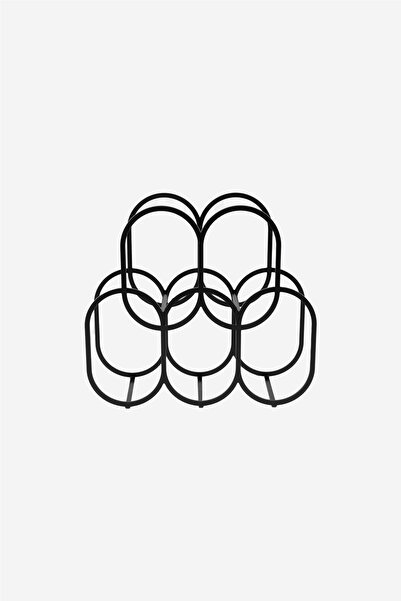 Rarart Concept Siyah Metal Modern Şaraplık - Lüks Sofra Standı - Içecek Sunum...