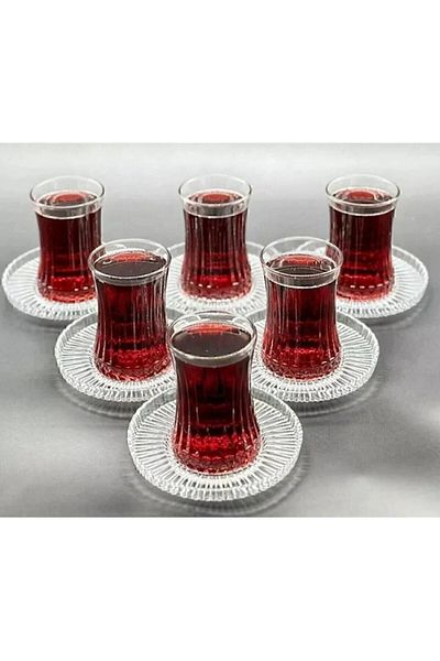 Paşabahçe 12 Piece Elysia Imported Tea Set