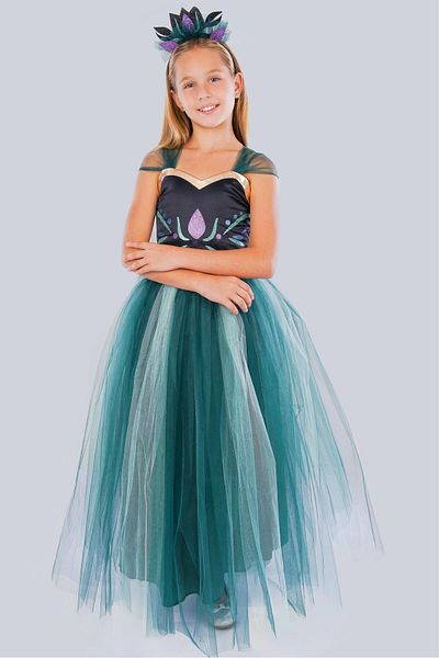 Buse&Eylül Bebe Anna Frozen Girl's Birthday Party Concept Dress