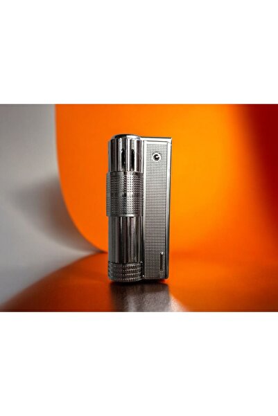 efmues Muhtar çakmağı Benzinli metal çakmak gümüş renk