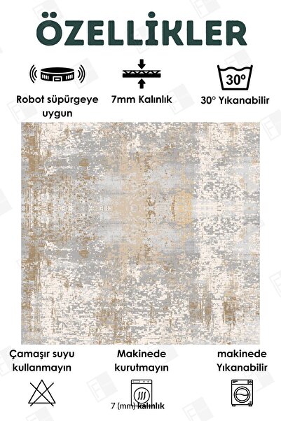 Bir Aksesuar Dijital Baskı Yıkanabilir Kaymaz Taban Dekoratif Salon Halısı Mutfak Halısı (4)