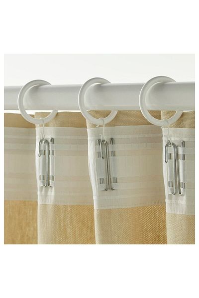 Hobiceyiz Curtain Ring Set, White, 38 Mm, Syrlıg