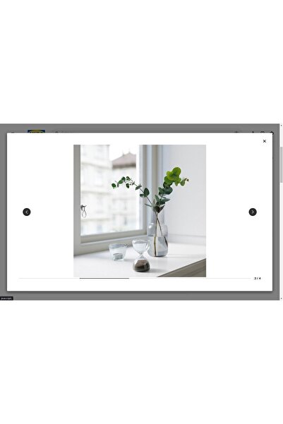 IKEA Eftertanka Kum Saati, Kum Rengi, 10 Cm