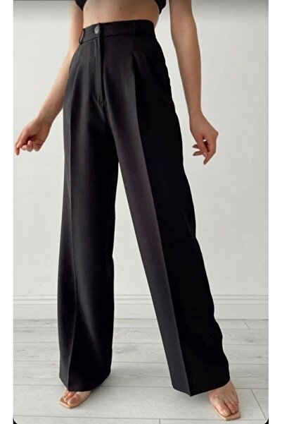 More Siyah Palazzo Pantolon