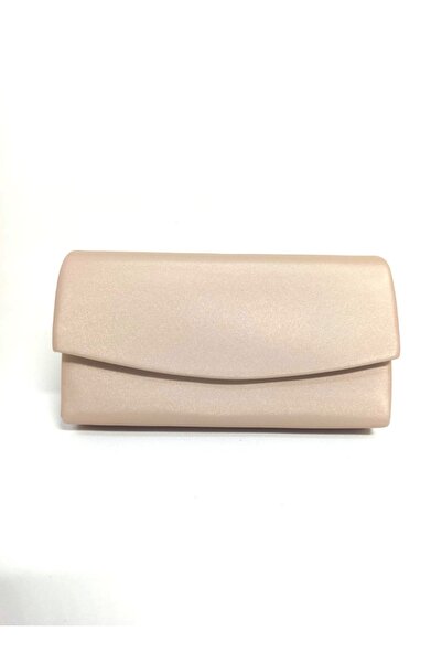dizaynbag Kadın nude saten mini abiye çanta