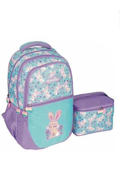 Relaxion 1350 Primary School Bag with Lunchbox-rabbit