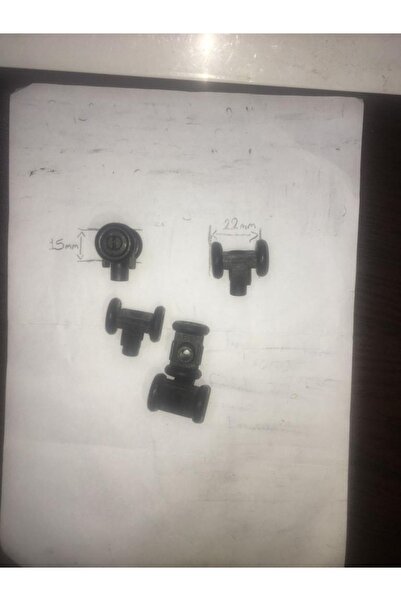DEKORAKS Akordeon Kapı Tekerleği 15mm, 5 Adet.