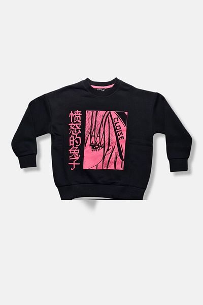 Cloise Sweat pentru fete cu imprimeu Anime Girl