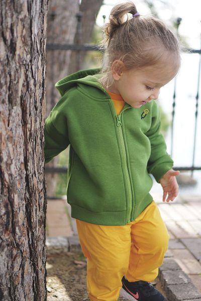 Vennusbaby Hooded Zippered Children's Cardigan