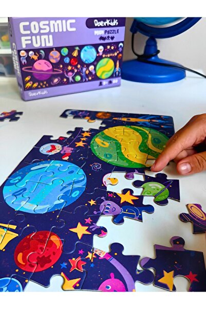 DoerKids Cosmic Fun Midi Puzzle | 4-9 Yaş 80 Parça