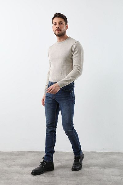 Keep Out Men's Alfred Slim Fit Jean Trousers Dark Navy
