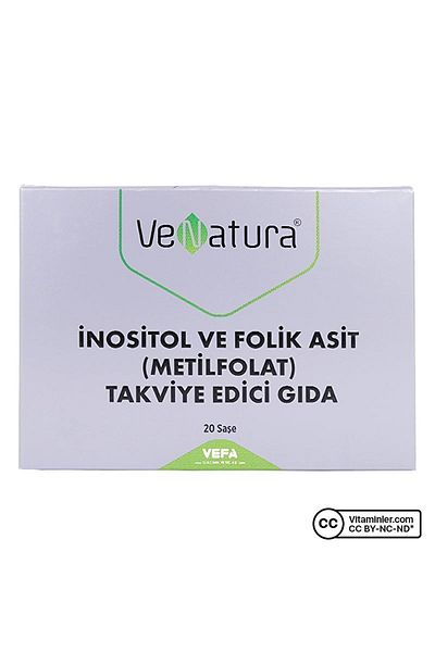 VeNatura Inositol and Folic Acid Methylfolate 20 Sachets