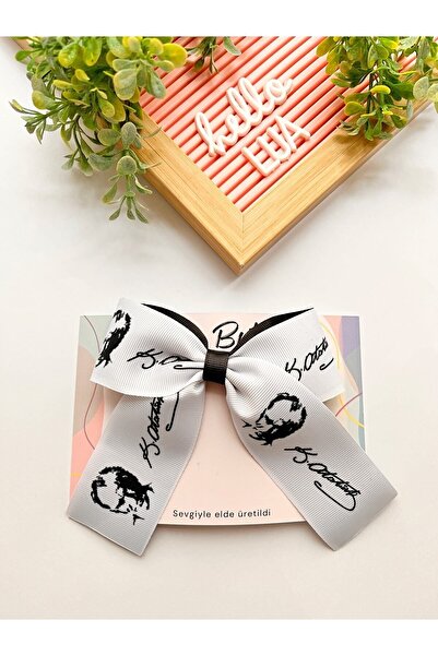 Lua Butik 10 noiembrie Cataramă specială cu fundă mare cu silueta Atatürk și ...