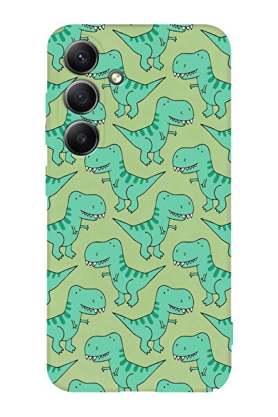 shoptocase Galaxy A35 Uyumlu Dinozor Desenli Silikon Telefon Kılıfı