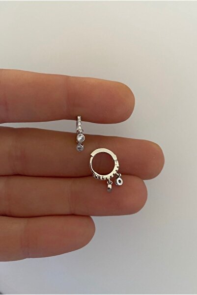 Arescollection Cerrahi Çelik Tragus Helix Lobe Rook Uyumlu Halka Piercing