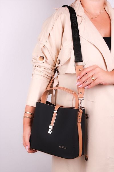 GALB LEATHER Geanta de umar dama sezon nou - 4 compartimente, curea lata reglabila, 22x20 cm JUST POLO 4002