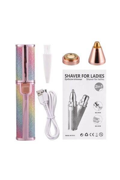 ROWENAROSE Iki Başlıklı Kaş Ve Bıyık Epilatör Aleti Şarjlı