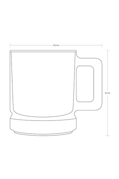Paşabahçe Elysia 2-pack Glass Cup Mug 250cc