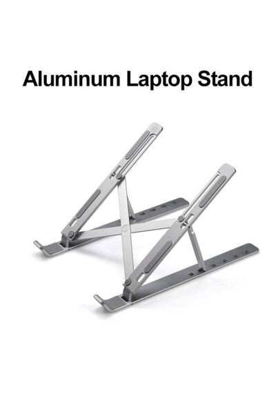 SMARTGIFT Tek Katlı Ayarlanabilir Alüminyum Notebook Laptop Standı